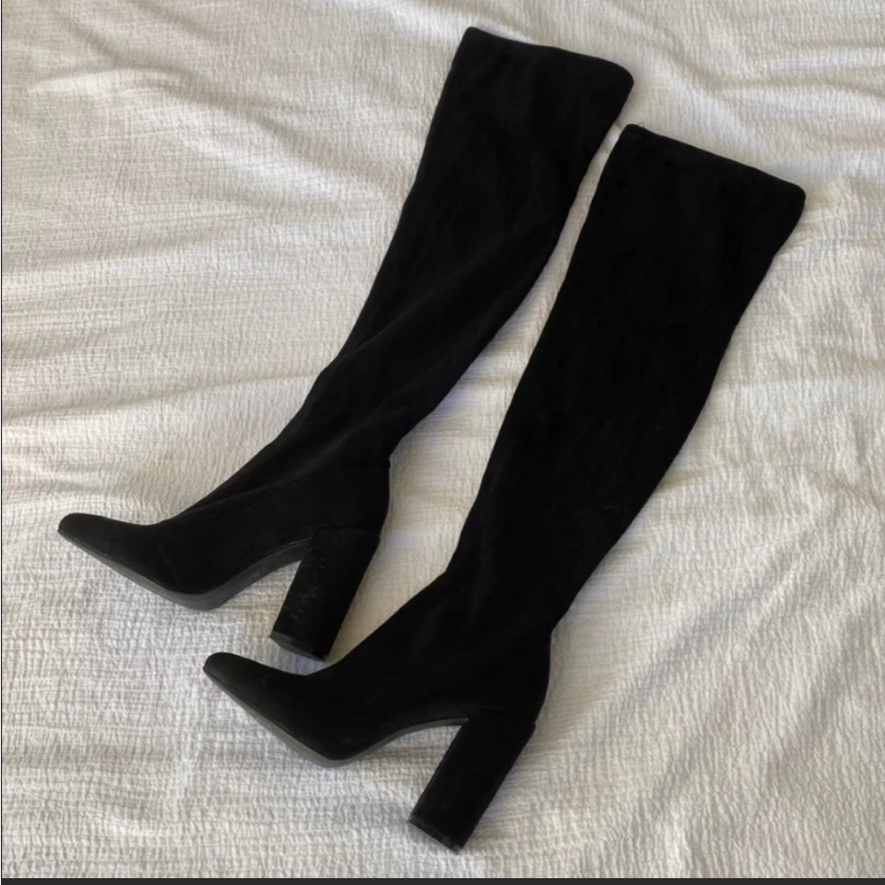 Misguided knee high boots
